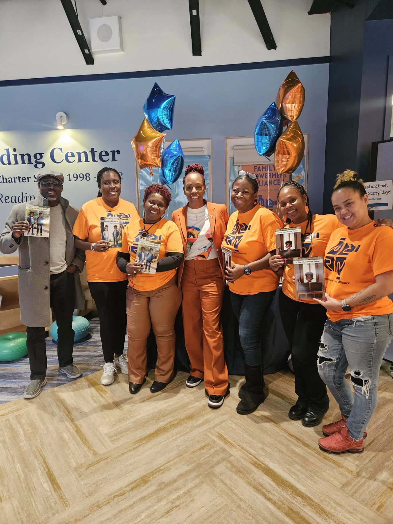 Dr. Stacey Y. Lloyd speaking at a book signing