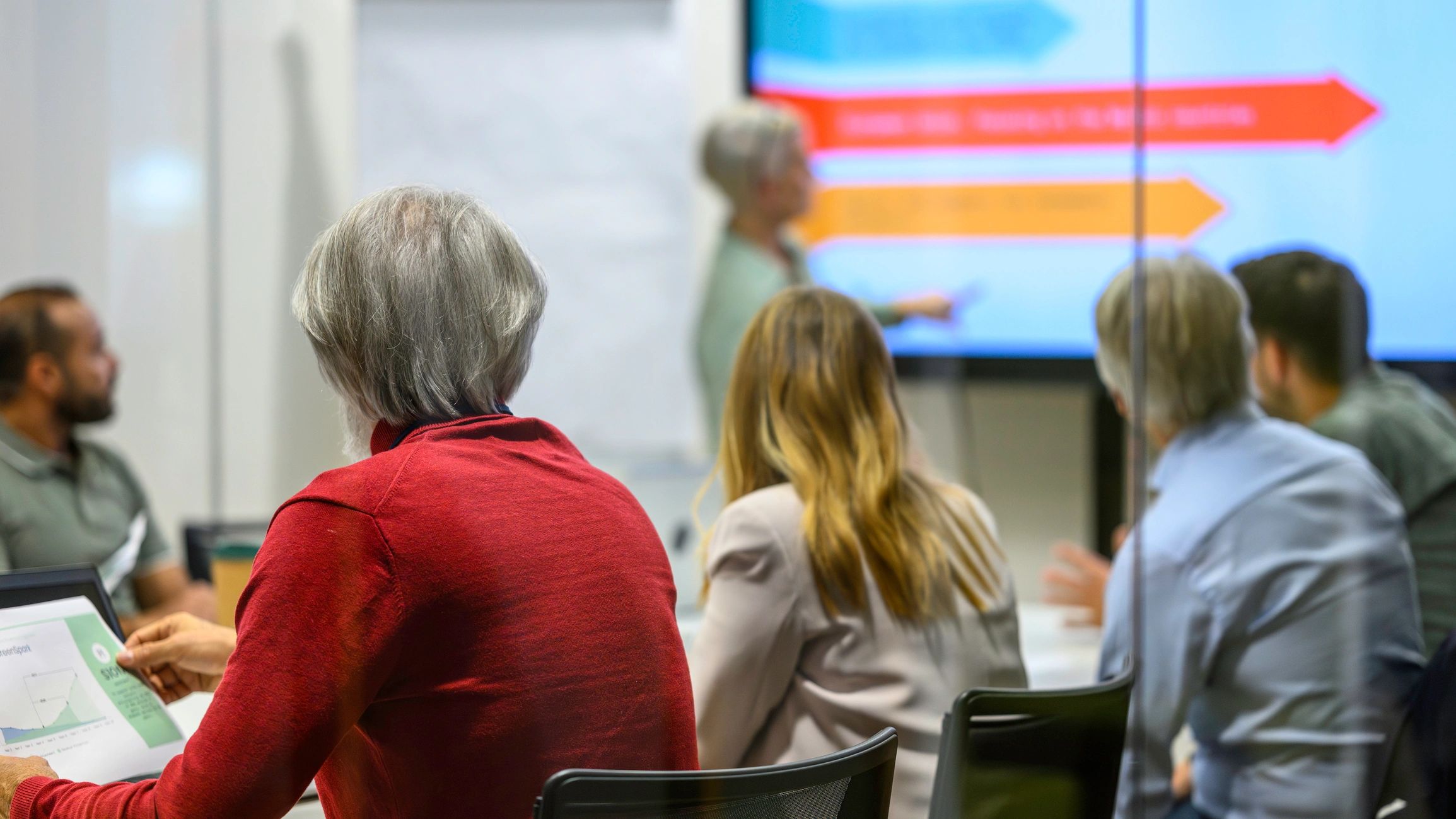 Professional training session in a classroom setting